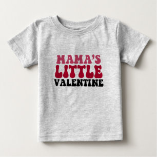 Camiseta Para Bebê Camiseta do Pequeno Valentim da Mamãe do Bebê