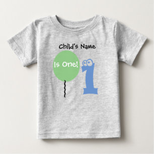 Camiseta Para Bebê Camiseta do primeiro aniversário, o bebê faz 1 ano