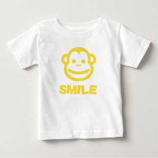 Camiseta Para Bebê Camiseta do Sorriso do Bebê com macaco-prego