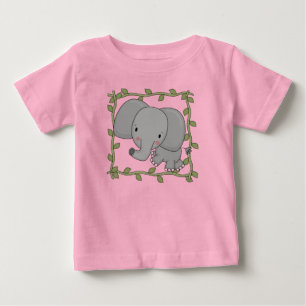 Camiseta Para Bebê Camiseta e presentes do elefante do bebê