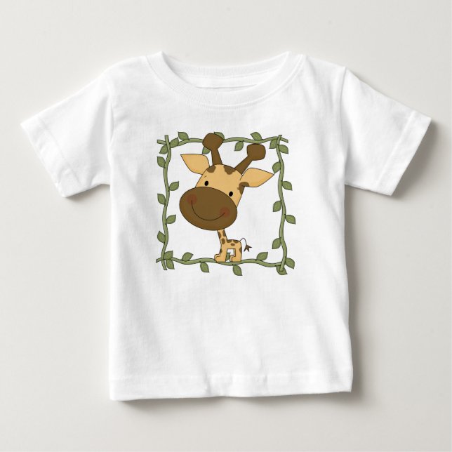 Camiseta Para Bebê Camiseta e presentes do girafa do bebê (Frente)