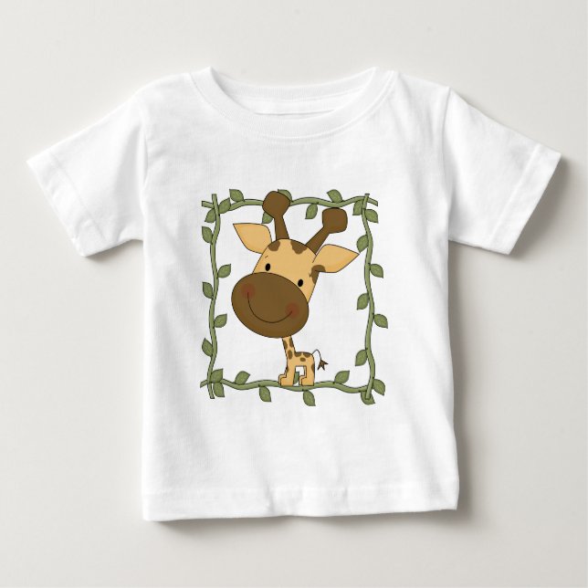Camiseta Para Bebê Camiseta e presentes do girafa do bebê (Frente)