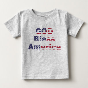 Camiseta Para Bebê Camiseta Estrelas e Listras da Herança do Bebê - P