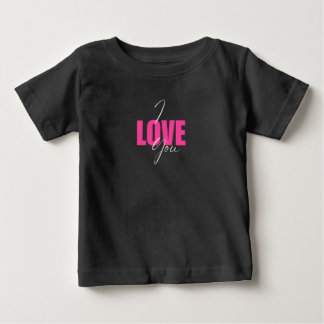 Camiseta Para Bebê Camiseta Eu Te Amo Bebê – Gráfico Divertido Românt