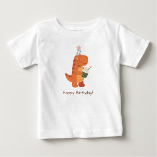 Camiseta Para Bebê Camiseta Feliz aniversário bebê