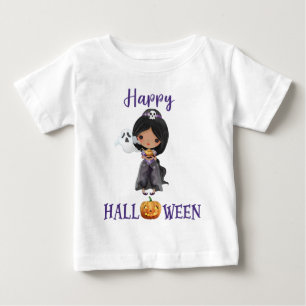 Camiseta Para Bebê Camiseta Feliz Halloween Menina Bebê Princesa cami