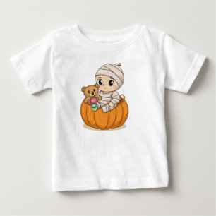 Camiseta Para Bebê Camiseta Infantil Abóbora Bebê Muminho Fofa