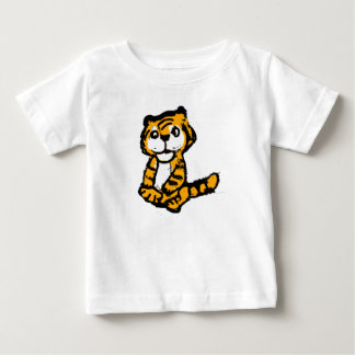 Camiseta Para Bebê Camiseta Infantil de Cartoon de Tigre Bebê Desenha