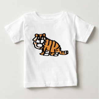 Camiseta Para Bebê Camiseta Infantil de Cartoon de Tigre Bebê Desenha