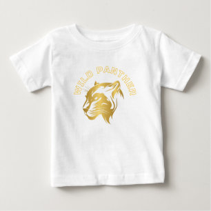 Camiseta Para Bebê Camiseta Infantil Design Pantera, Camiseta Bebê De