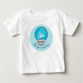 Camiseta Para Bebê Camiseta Infantil Engenheiro do Trem Azul Bebê Cho