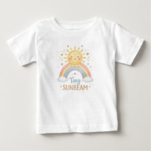 Camiseta Para Bebê Camiseta Infantil Tiny Sunbeam Bebê Crianças Arco-