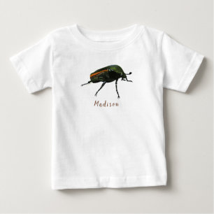 Camiseta Para Bebê Camiseta-Inseto - Personalização Opcional