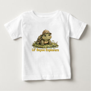 Camiseta Para Bebê Camiseta Lil' Bayou Explorers Tartaruga Bebê