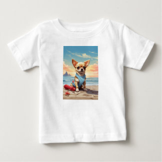Camiseta Para Bebê Camiseta linda de bebê em forma de seu cachorro pa