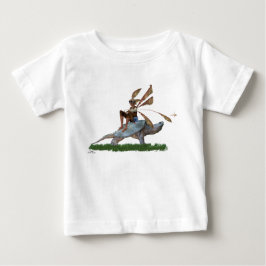 Camiseta Para Bebê Camiseta Masculina Bebê Fada Montando uma Tartarug