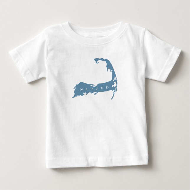 Camiseta Para Bebê Camiseta Nativa Bebê Cabo Cod (Frente)