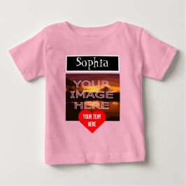 Camiseta Para Bebê Camiseta Personalizada De Bebê Com Foto