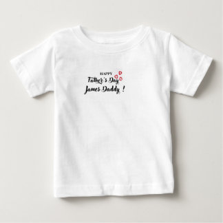 Camiseta Para Bebê Camiseta Personalizada de Bebê Feliz Dia dos Pais