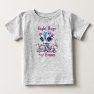 Camiseta Para Bebê Camiseta Personalizada Oito Abraços Bebê