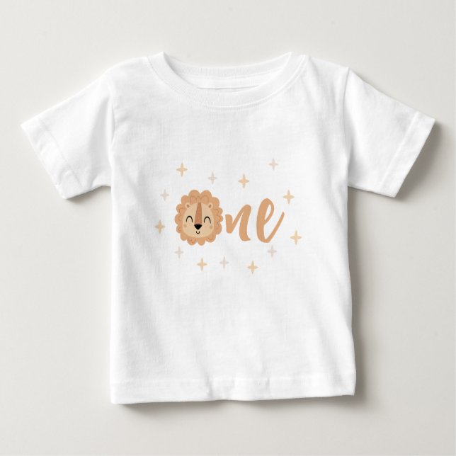 Camiseta Para Bebê Camiseta-presente de primeiro aniversario de bebez (Frente)