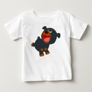 Camiseta Para Bebê Camiseta Reprodutiva Bebê Rottweiler Bebê T-Shirt