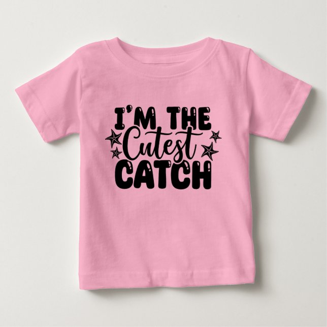 Camiseta Para Bebê Camiseta Rosa Bebê Eu Sou a Pegadinha Mais Fofa (Frente)