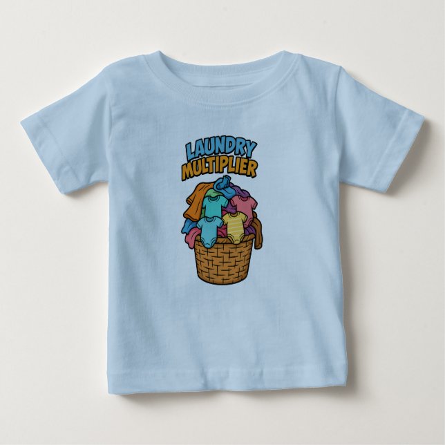 Camiseta Para Bebê Camiseta-T-Multiplicador de Lavagem (Frente)