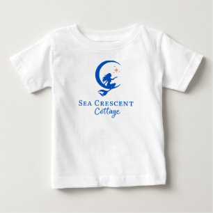Camiseta Para Bebê Camiseta tamanho bebê Sea Crescent Cottage