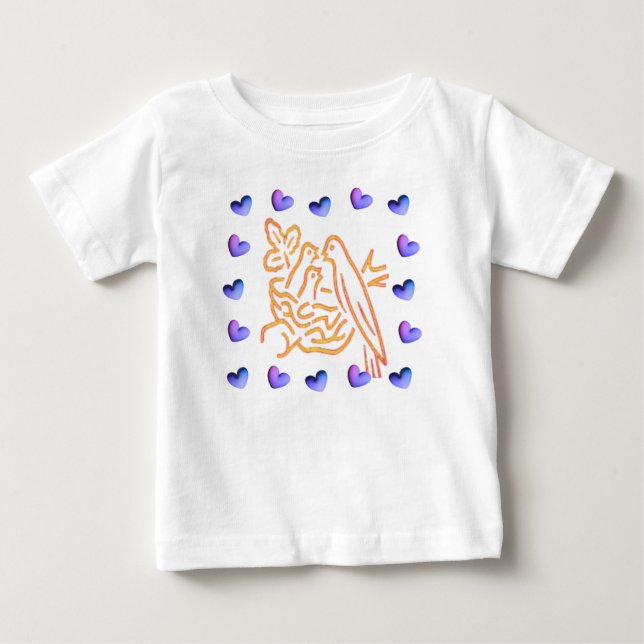 Camiseta Para Bebê CamisetaBebêMãosEmOração (Frente)