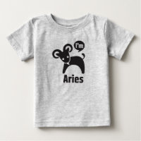 Camisetas-Aries do bebê do zodíaco