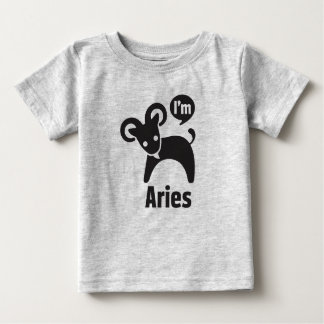 Camiseta Para Bebê Camisetas-Aries do bebê do zodíaco