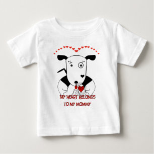 Camiseta Para Bebê Camisetas-Dia de os namorados-Bebê-Touro-Cute