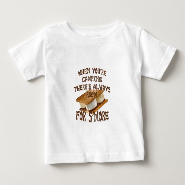 Camiseta Para Bebê Camp Smores (Frente)