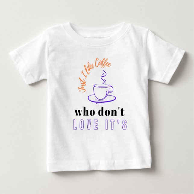 Camiseta Para Bebê Campanha de café T-Shart (Frente)