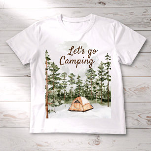 Camiseta Para Bebê Campanha personalizada de cor d'água na natureza