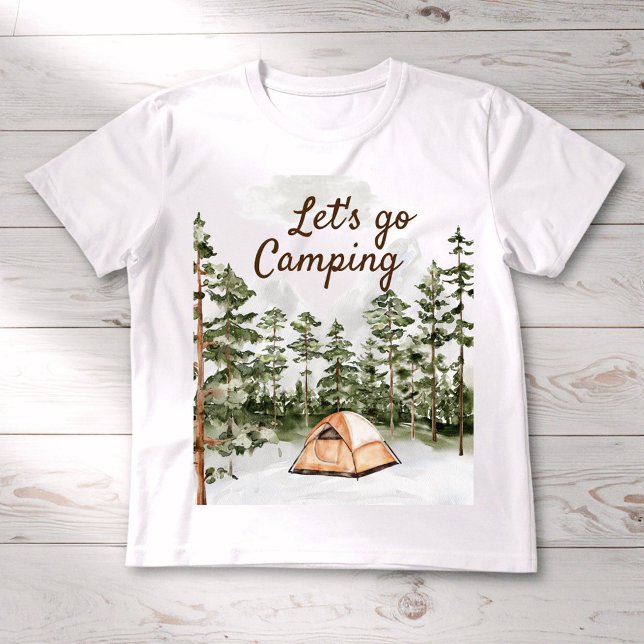 Camiseta Para Bebê Campanha personalizada de cor d'água na natureza (Close up)