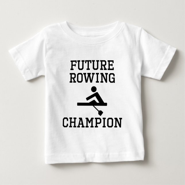 Camiseta Para Bebê Campeão futuro do enfileiramento (Frente)