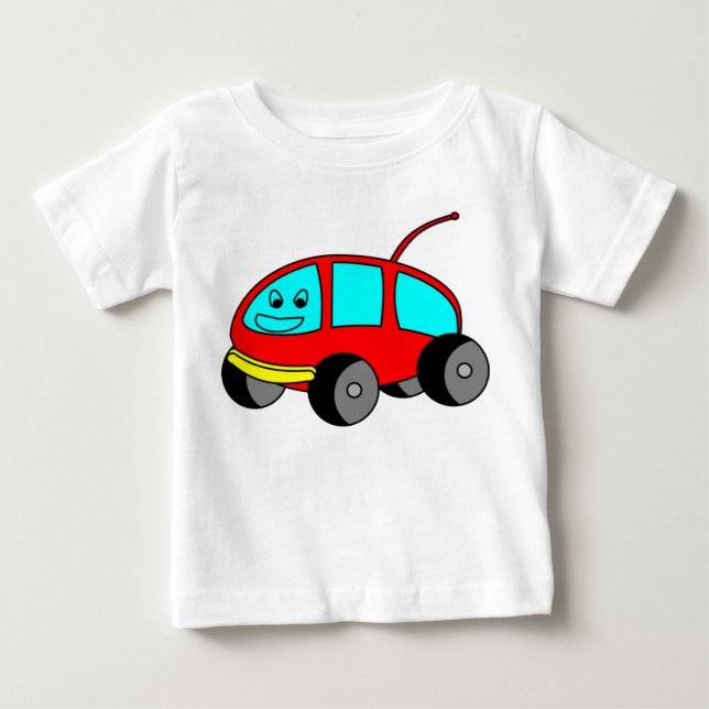 Camiseta Para Bebê Camper Van Cartoon (Frente)