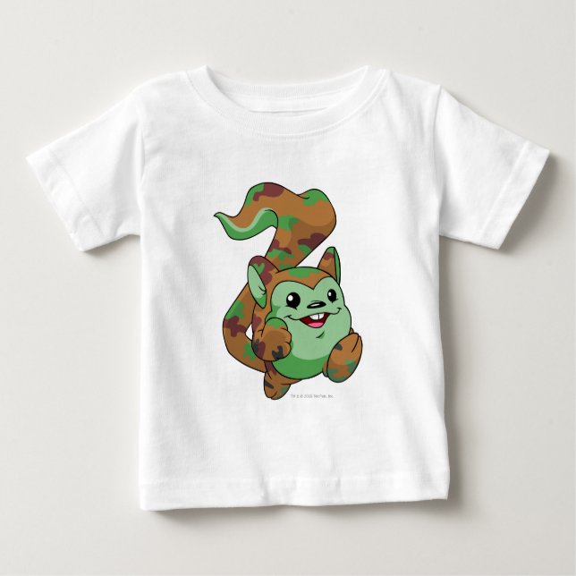 Camiseta Para Bebê Camuflagem de Meerca (Frente)