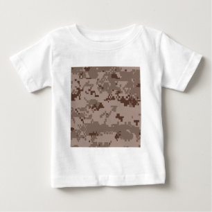 Camiseta Para Bebê Camuflagem do Deserto Marpat da Companhia Marítim