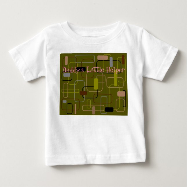 Camiseta Para Bebê Camuflagem Moderna do Século médio (Frente)