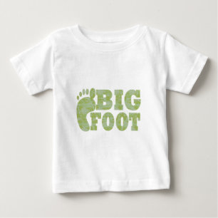 Camiseta Para Bebê Camuflagem verde Texto do pé-direito