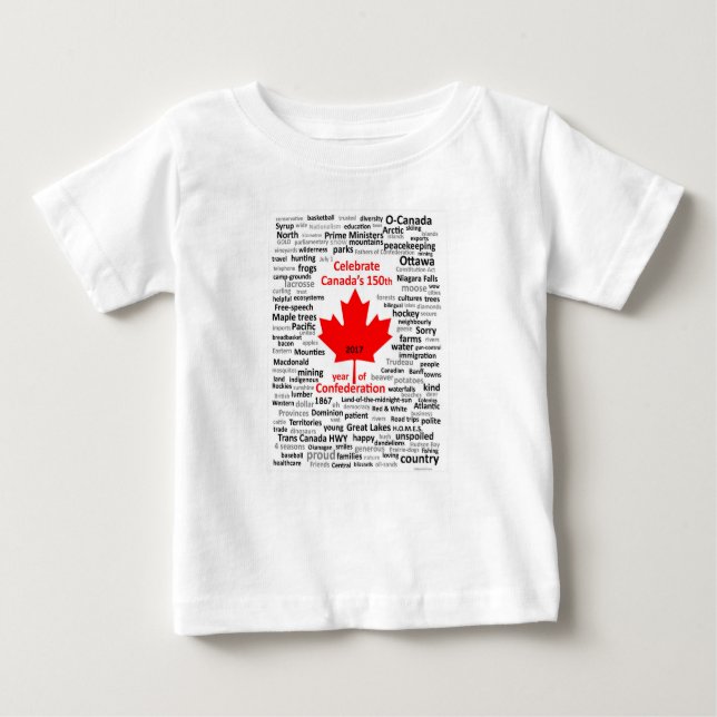 Camiseta Para Bebê Canada150 Baby Romper (Frente)