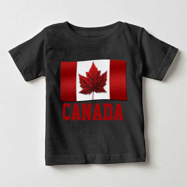 Camiseta Para Bebê Canada Baby Shirt Canada Baby Jersey Shirts Person (Frente)