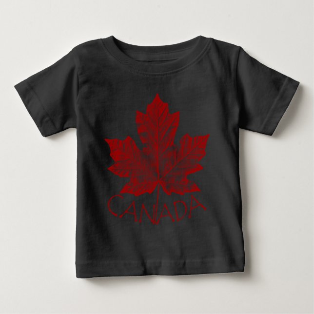 Camiseta Para Bebê Canada Baby Shirt Canada Souvenir Baby T shirts (Frente)