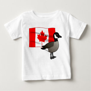 Camiseta Para Bebê Canadá canadense ganso T-Shirt