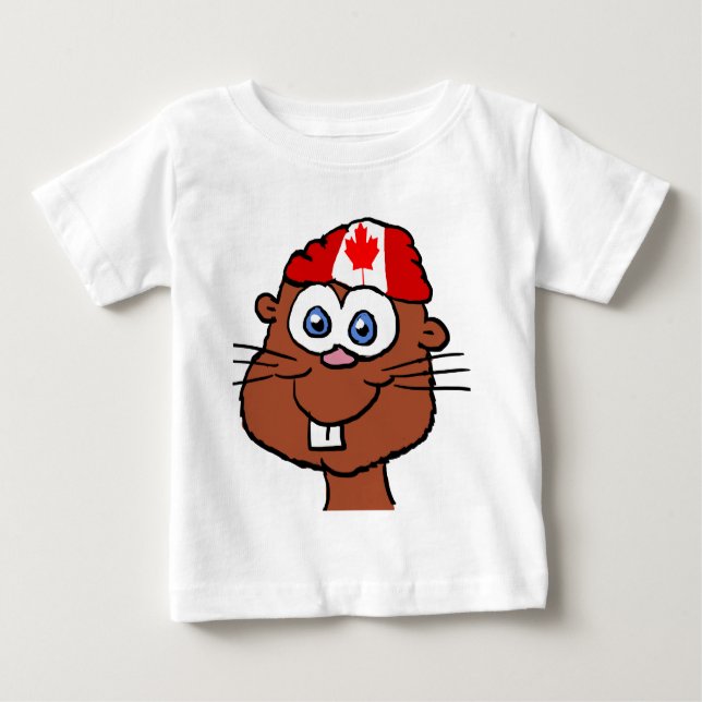 Camiseta Para Bebê Canadá Day Beaver Todler 2 (Frente)