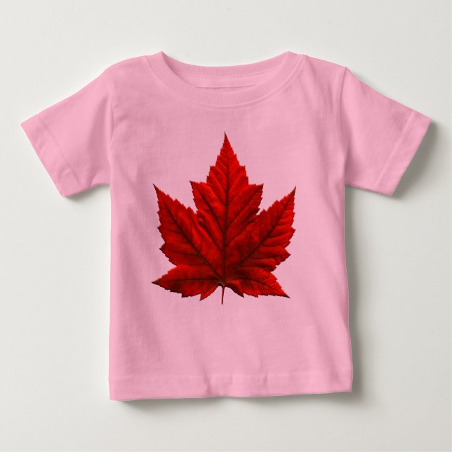 Camiseta Para Bebê Canadá Flag Baby Tooto Canada Baby Bodyfatos (Frente)