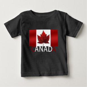 Camiseta Para Bebê Canadá Flag Shirt Baby Canada T-shirt personaliz